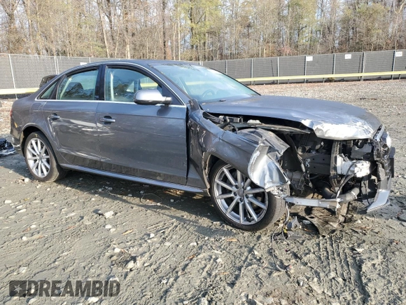 2014 Audi A4 Premium Plus with VIN WAUFFAFL2EN019432, listed as a Copart auction lot 80569484 with 90,881 mi miles and Salvage Title. Bid and sale history available at carsss.com. Image 4.