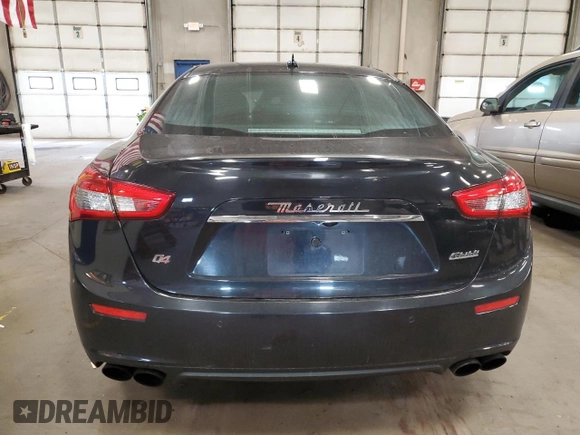 2016 Maserati Ghibli S Q4 with VIN ZAM57RTA9G1168309, listed as a Copart auction lot 68623683 with 73,612 mi miles. Bid and sale history available at carsss.com. Image 6.