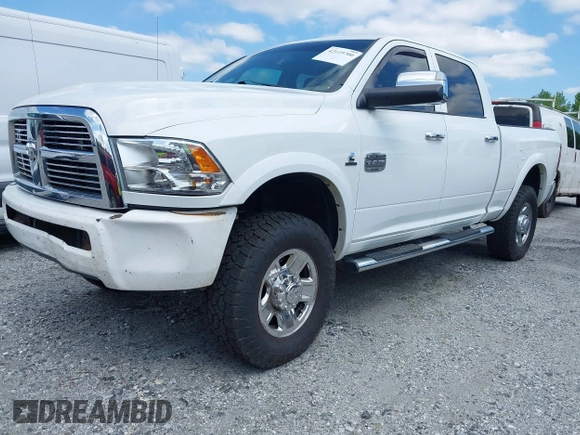 2012 Ram 2500 Laramie Longhorn with VIN 3C6UD5GL1CG121386, listed as a IAAI auction lot 42119700 with 207,173 mi miles and . Bid and sale history available at DreamBid. Image 2.