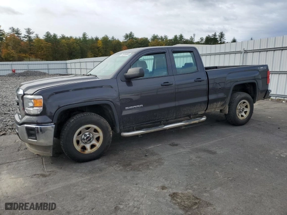 2015 GMC Sierra 1500 with VIN 1GTV2TEH4FZ355645, listed as a Copart auction lot 76285064 with 104,206 mi miles and Salvage Title. Bid and sale history available at carsss.com. Image 1.