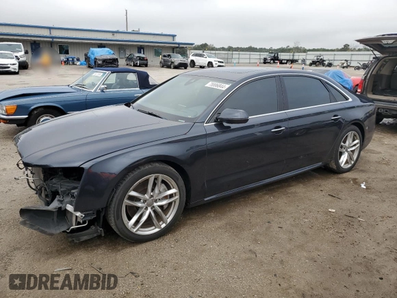 2017 Audi A8 with VIN WAU44AFD4HN010791, listed as a Copart auction lot 78886844 with 133,870 mi miles and Salvage Title. Bid and sale history available at DreamBid. Image 1.