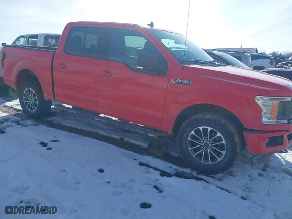 2020 Ford F-150 XL with VIN 1FTEW1EP1LFB07673, listed as a IAAI auction lot 41624163 with 57,826 mi miles. Bid and sale history available at carsss.com. Image 1.