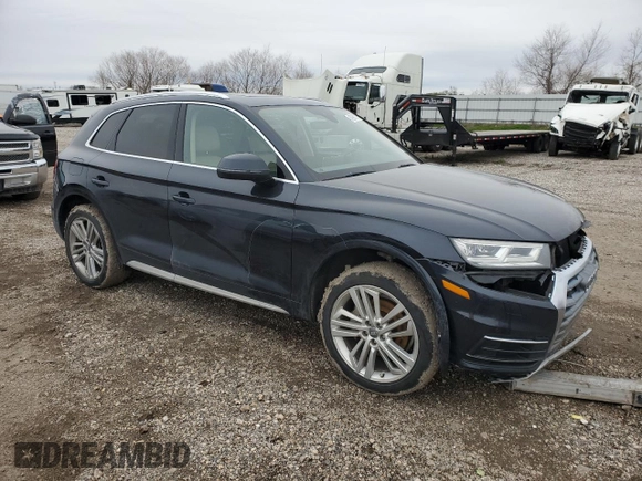 2018 Audi Q5 Premium Plus with VIN WA1BNAFY9J2216877, listed as a Copart auction lot 45960705 with 92,753 mi miles and Salvage Title. Bid and sale history available at carsss.com. Image 4.