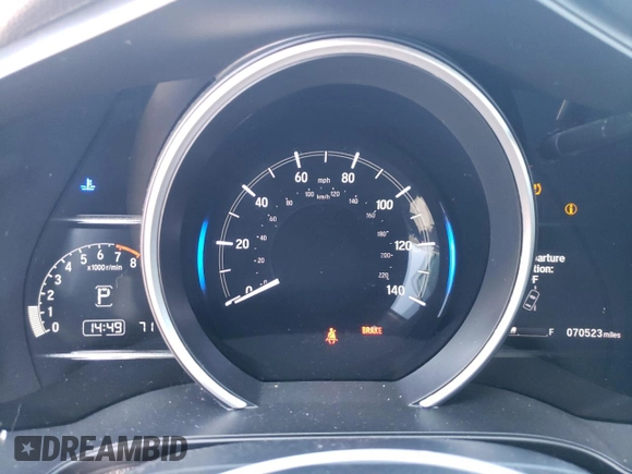 2020 Honda Fit EX with VIN 3HGGK5H80LM715699, listed as a Copart auction lot 52310625 with 70,523 mi miles and Salvage Title. Bid and sale history available at carsss.com. Image 9.