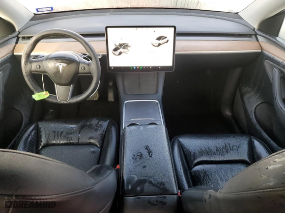 2024 Tesla Model Y with VIN 7SAYGDED0RA311315, listed as a Copart auction lot 46944295 with NaN miles and Salvage Title. Bid and sale history available at carsss.com. Image 8.