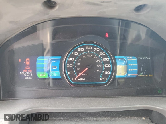2011 Ford Fusion Hybrid with VIN 3FADP0L30BR131957, listed as a Copart auction lot 64090905 with 129,374 mi miles and Non repairable. Bid and sale history available at DreamBid. Image 9.