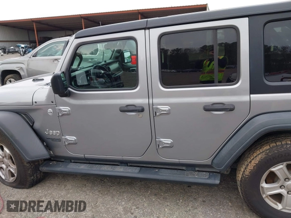 2018 Jeep Wrangler Unlimited Sport z VIN 1C4HJXDG1JW133543, wystawiony jako IAAI lot #41730522 z przebiegiem 81 667 mil mil oraz . Historia ofert i sprzedaży dostępna na DreamBid. Obrazek 14.