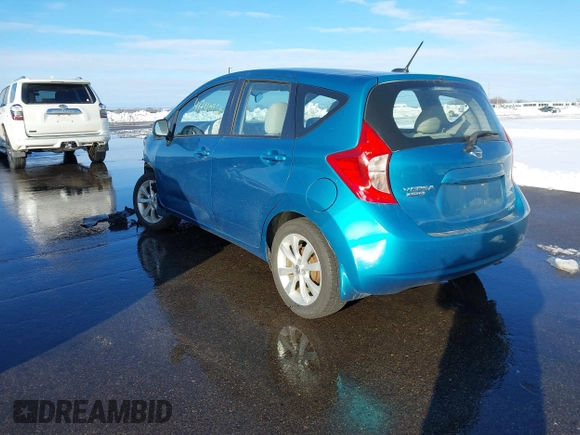 2014 Nissan Note S Plus with VIN 3N1CE2CP1EL407552, listed as a IAAI auction lot 41740957 with 64,577 mi miles and . Bid and sale history available at DreamBid. Image 3.