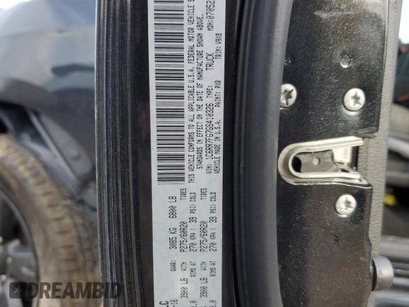 2016 Ram 1500 Express z VIN 1C6RR7FG7GS410326, wystawiony jako Copart lot #50378095 z przebiegiem 107 918 mil mil oraz Szkoda całkowita • Salvage title. Historia ofert i sprzedaży dostępna na DreamBid. Obrazek 12.