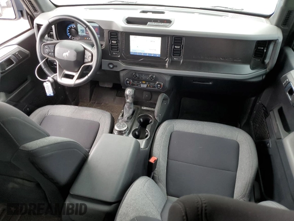 2023 Ford Bronco with VIN 1FMEE5BP5PLB60216, listed as a Copart auction lot 53698025 with 19,719 mi miles and Salvage title. Bid and sale history available at DreamBid. Image 8.