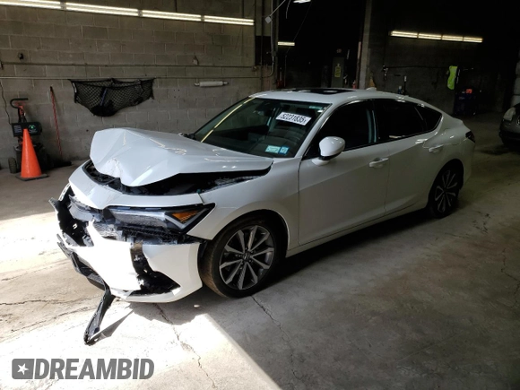 2023 Acura Integra with VIN 19UDE4H25PA026857, listed as a Copart auction lot 52231835 with 23,958 mi miles and Salvage title. Bid and sale history available at DreamBid. Image 1.