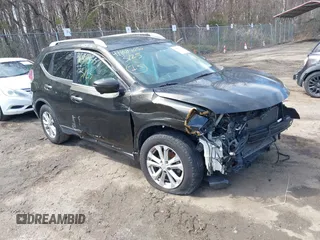 2016 Nissan Rogue SV with VIN KNMAT2MV0GP644922, listed as a IAAI auction lot 41881055 with 118,703 mi miles. Bid and sale history available at carsss.com. Image 1.