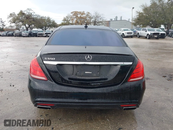2015 Mercedes-Benz S-Class S 550 with VIN WDDUG8CB0FA162325, listed as a IAAI auction lot 41643485 with 114,766 mi miles. Bid and sale history available at carsss.com. Image 16.
