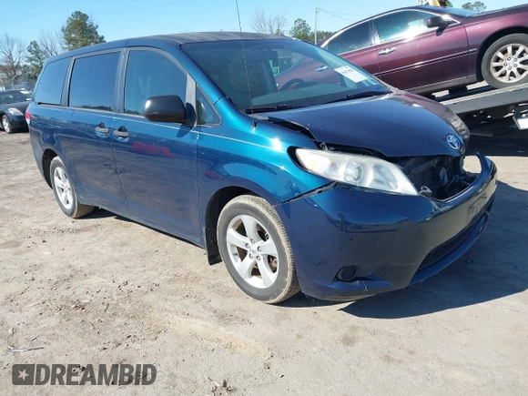 2012 Toyota Sienna with VIN 5TDZK3DC0CS196952, listed as a IAAI auction lot 41674818 with 135,630 mi miles and . Bid and sale history available at DreamBid. Image 1.