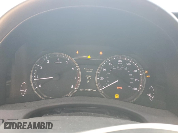 2013 Lexus GS 350 with VIN JTHCE1BLXD5002907, listed as a Copart auction lot 57619665 with 193,119 mi miles and Salvage title. Bid and sale history available at DreamBid. Image 9.