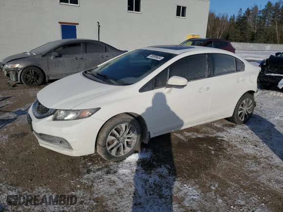 2014 Honda Civic Sedan LX with VIN 2HGFB2F55EH023300, listed as a Copart auction lot 80095634 with 114,627 mi miles and Salvage Title. Bid and sale history available at carsss.com. Image 1.