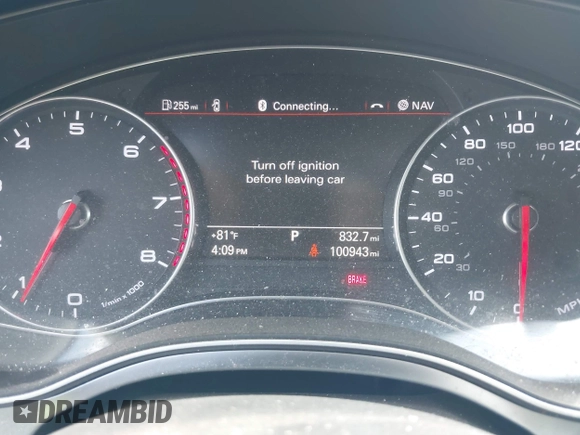 2015 Audi A6 Premium Plus with VIN WAUGFAFC9FN042616, listed as a IAAI auction lot 42496917 with 100,943 mi miles and . Bid and sale history available at DreamBid. Image 7.