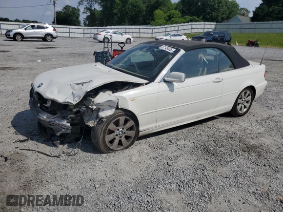 2005 BMW 3 Series 325Ci z VIN WBABW334X5PL38945, wystawiony jako Copart lot #57149565 z przebiegiem 184 975 mil mil oraz Szkoda całkowita • Salvage title. Historia ofert i sprzedaży dostępna na DreamBid. Obrazek 1.