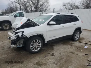 2021 Jeep Cherokee Latitude with VIN 1C4PJLCBXMD135009, listed as a Copart auction lot 47838085 with 103,385 mi miles and Salvage Title. Bid and sale history available at carsss.com. Image 1.