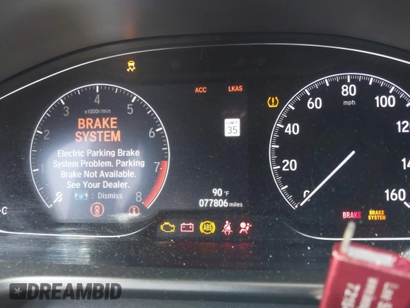 2019 Honda Accord Sport с VIN 1HGCV2F3XKA006463, выставлен на аукционе IAAI как лот 42112334 с пробегом 77 806 миль миль и . История ставок и продаж доступна на DreamBid. Изображение 7.
