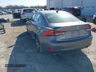2017 Lexus IS with VIN JTHCM1D21H5022394, listed as a IAAI auction lot 41783159 with 53,859 mi miles. Bid and sale history available at carsss.com. Image 3.
