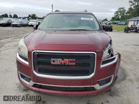 2015 GMC Acadia SLE with VIN 1GKKRNED3FJ223065, listed as a Copart auction lot 57797365 with 195,328 mi miles and Salvage title. Bid and sale history available at DreamBid. Image 5.