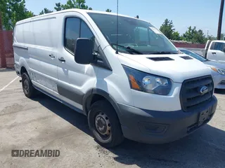 2020 Ford Transit Cargo with VIN 1FTBR1Y84LKB37403, listed as a IAAI auction lot 42501372 with 108,257 mi miles and . Bid and sale history available at DreamBid. Image 1.