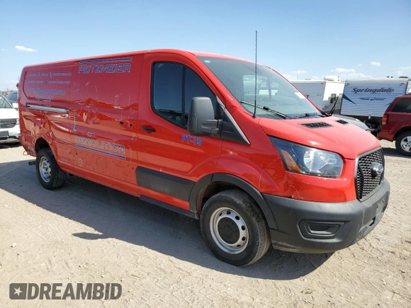 2023 Ford Transit Cargo with VIN 1FTBR1Y8XPKA49705, listed as a Copart auction lot 50873805 with 31,134 mi miles and Salvage title. Bid and sale history available at DreamBid. Image 4.