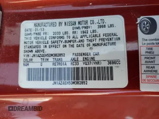 2013 Nissan 370Z with VIN JN1AZ4EH5DM382852, listed as a Copart auction lot 51109385 with 106,940 mi miles and Salvage Title. Bid and sale history available at carsss.com. Image 14.