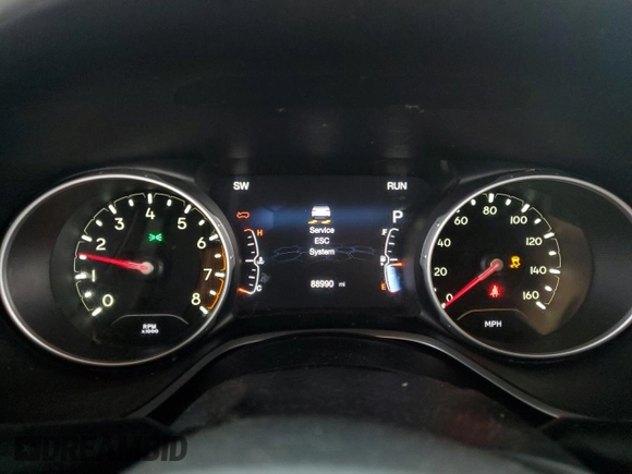2018 Jeep Compass Sport with VIN 3C4NJCAB3JT123574, listed as a Copart auction lot 72248734 with 88,990 mi miles and Salvage title. Bid and sale history available at DreamBid. Image 9.