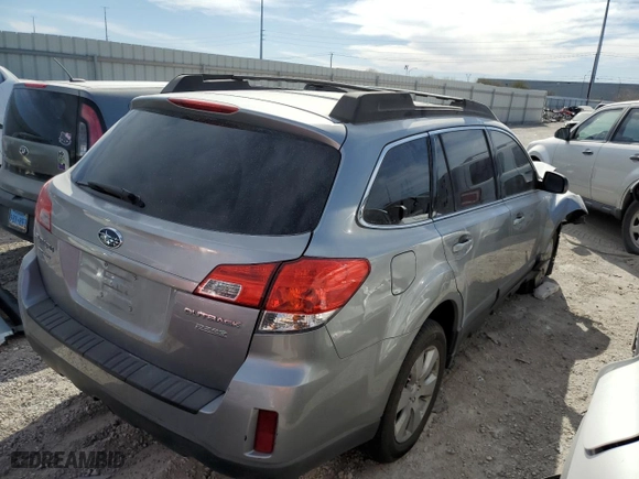 2011 Subaru Outback 2.5i Prem AWP/Pwr Moon with VIN 4S4BRBGC7B3406705, listed as a Copart auction lot 49200005 with 0 mi miles and Salvage Title. Bid and sale history available at carsss.com. Image 3.