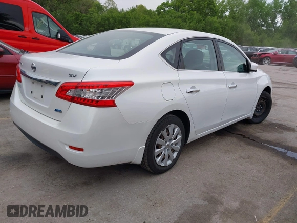 2014 Nissan Sentra S with VIN 3N1AB7AP5EL665265, listed as a IAAI auction lot 42142077 with 183,767 mi miles and . Bid and sale history available at DreamBid. Image 4.