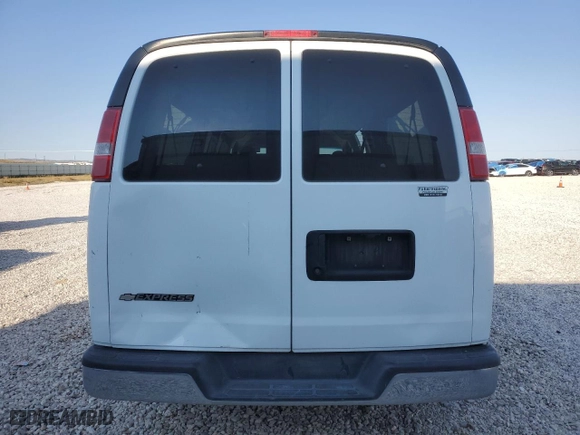2017 Chevrolet Express Passenger LT with VIN 1GAZGPFF0H1263823, listed as a Copart auction lot 69489374 with 199,482 mi miles and Salvage Title. Bid and sale history available at carsss.com. Image 6.