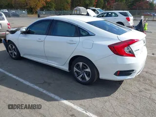 2019 Honda Civic Sedan LX with VIN 2HGFC2F66KH533012, listed as a IAAI auction lot 40608414 with 116,649 mi miles. Bid and sale history available at carsss.com. Image 3.