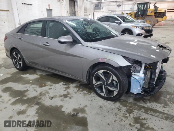 2023 Hyundai Elantra Limited z VIN KMHLP4AG4PU481753, wystawiony jako Copart lot #52979285 z przebiegiem 34 704 mil mil oraz Szkoda całkowita • Salvage title. Historia ofert i sprzedaży dostępna na DreamBid. Obrazek 4.
