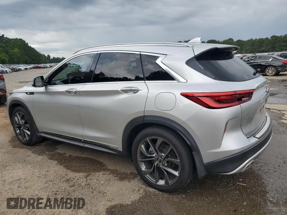 2019 Infiniti QX50 Essential with VIN 3PCAJ5M19KF119204, listed as a Copart auction lot 60283835 with 91,949 mi miles and Clean title. Bid and sale history available at DreamBid. Image 2.