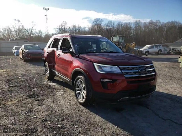 2018 Ford Explorer XLT with VIN 1FM5K8D82JGA11293, listed as a Copart auction lot 82518784 with 76,773 mi miles and Salvage Title. Bid and sale history available at carsss.com. Image 12.