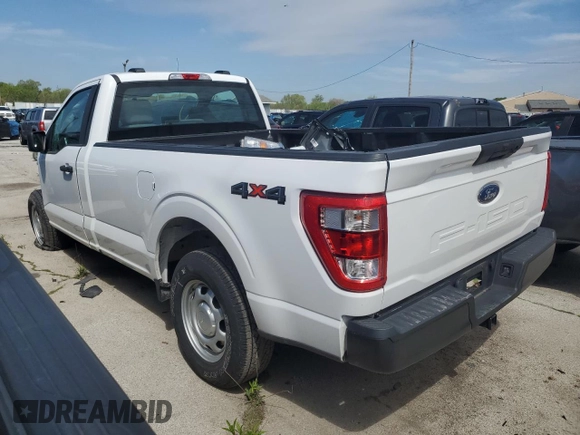 2021 Ford F-150 XL z VIN 1FTMF1E54MKD59565, wystawiony jako Copart lot #54433755 z przebiegiem 15 596 mil mil oraz Szkoda całkowita • Salvage title. Historia ofert i sprzedaży dostępna na DreamBid. Obrazek 2.