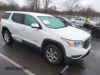 2018 GMC Acadia SLE with VIN 1GKKNKLA0JZ243075, listed as a IAAI auction lot 41474948 with 111,829 mi miles. Bid and sale history available at carsss.com. Image 1.