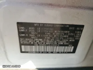 2018 Subaru Outback Touring with VIN 4S4BSATC8J3369019, listed as a Copart auction lot 42527715 with 87,082 mi miles and Salvage Title. Bid and sale history available at carsss.com. Image 12.