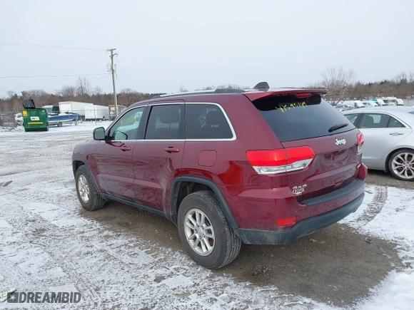 2018 Jeep Grand Cherokee Laredo E with VIN 1C4RJFAG9JC504596, listed as a IAAI auction lot 41595149 with 93,713 mi miles. Bid and sale history available at carsss.com. Image 3.