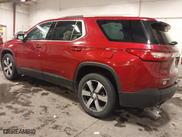 2018 Chevrolet Traverse LT Leather with VIN 1GNERHKW4JJ127820, listed as a IAAI auction lot 41603365 with 127,647 mi miles. Bid and sale history available at carsss.com. Image 3.