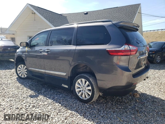 2017 Toyota Sienna XLE Auto Access Seat with VIN 5TDYZ3DC5HS871225, listed as a Copart auction lot 49915265 with 91,823 mi miles and Salvage Title. Bid and sale history available at carsss.com. Image 2.