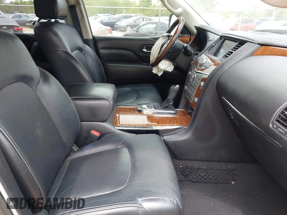 2019 Infiniti QX80 Luxe z VIN JN8AZ2NF2K9681574, wystawiony jako IAAI lot #41987298 z przebiegiem 123 931 mil mil oraz . Historia ofert i sprzedaży dostępna na DreamBid. Obrazek 5.