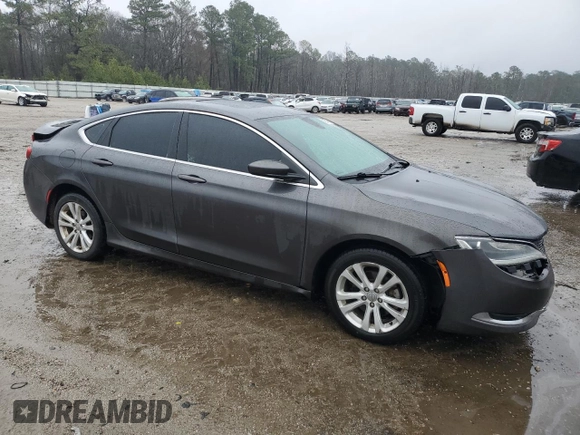 2015 Chrysler 200 Limited with VIN 1C3CCCAB6FN628585, listed as a Copart auction lot 48547435 with 182,863 mi miles and Salvage Title. Bid and sale history available at carsss.com. Image 4.
