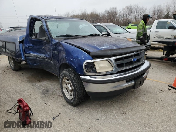 1997 Ford F-150 with VIN 1FTDF1724VKC02428, listed as a Copart auction lot 82011644 with 111,520 mi miles and Salvage title. Bid and sale history available at DreamBid. Image 4.