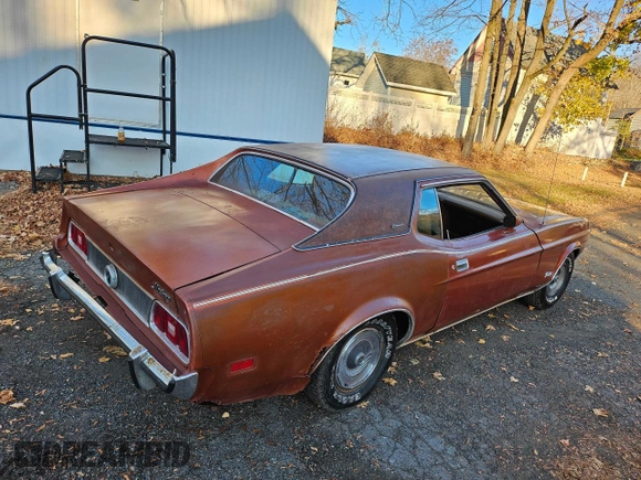 1973 Ford Mustang с VIN 3F04H196065, выставлен на аукционе Copart как лот 81649804 с пробегом 81 845 миль миль и Чистый • Clean title. История ставок и продаж доступна на DreamBid. Изображение 4.