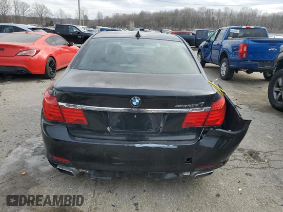 2012 BMW 7 Series with VIN WBAKX8C57CC198473, listed as a Copart auction lot 41858265 with 86,741 mi miles and Salvage title. Bid and sale history available at DreamBid. Image 6.