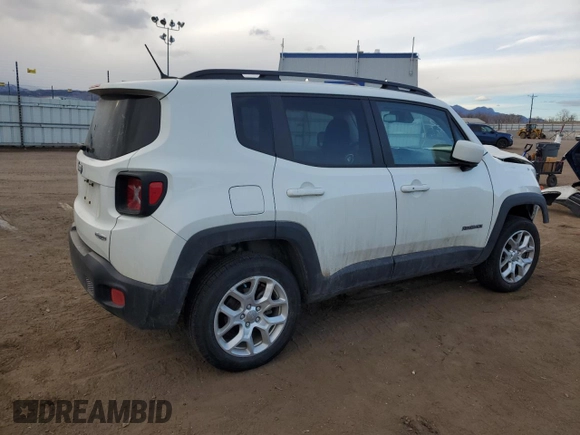 2017 Jeep Renegade Latitude with VIN ZACCJBBB5HPE43951, listed as a Copart auction lot 46699525 with 55,751 mi miles and Salvage Title. Bid and sale history available at carsss.com. Image 3.