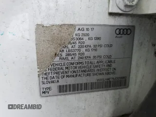2018 Audi Q7 Premium Plus с VIN WA1LHAF79JD018663, выставлен на аукционе Copart как лот 60063345 с пробегом 134 946 миль миль и Списание • Salvage title. История ставок и продаж доступна на DreamBid. Изображение 13.